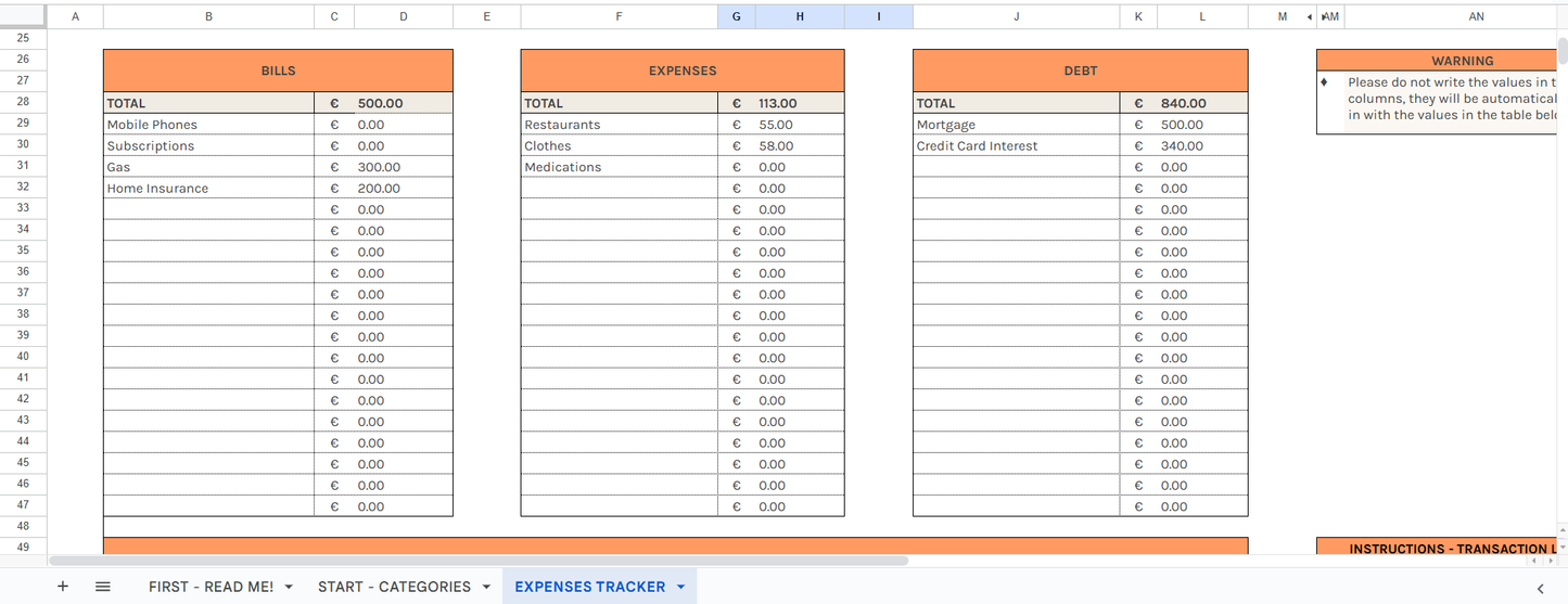 Expense tracker - Finanzas personales