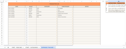 Expense tracker - Finanzas personales